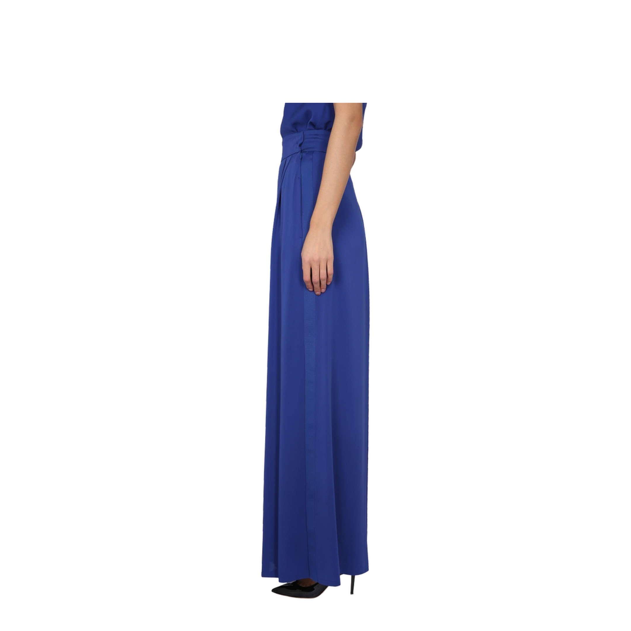 Wide Silk Tuxedo Pants