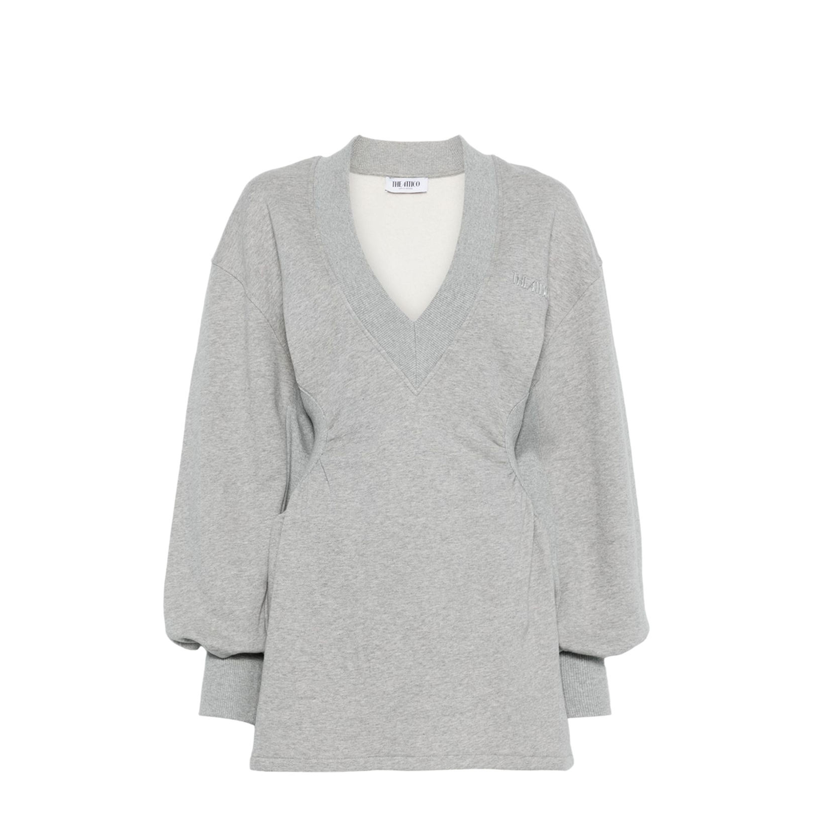 Mini Dress in Faded Black American Fleece