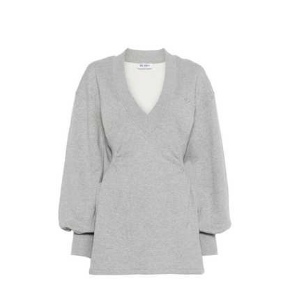 Mini Dress in Faded Black American Fleece