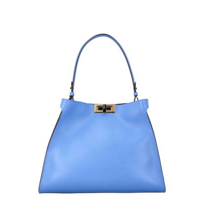 Way Medium Calf Leather Tote - Coastal Sky Blue