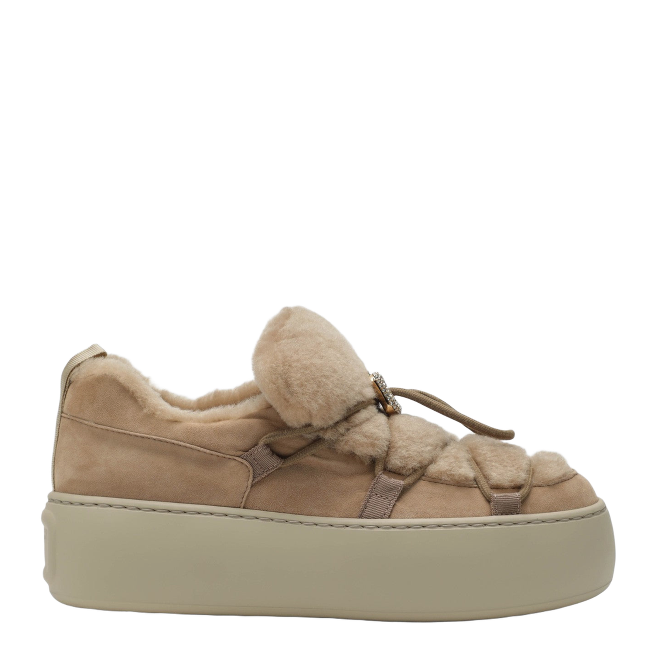 Brown Viv' Up Suede Sneaker