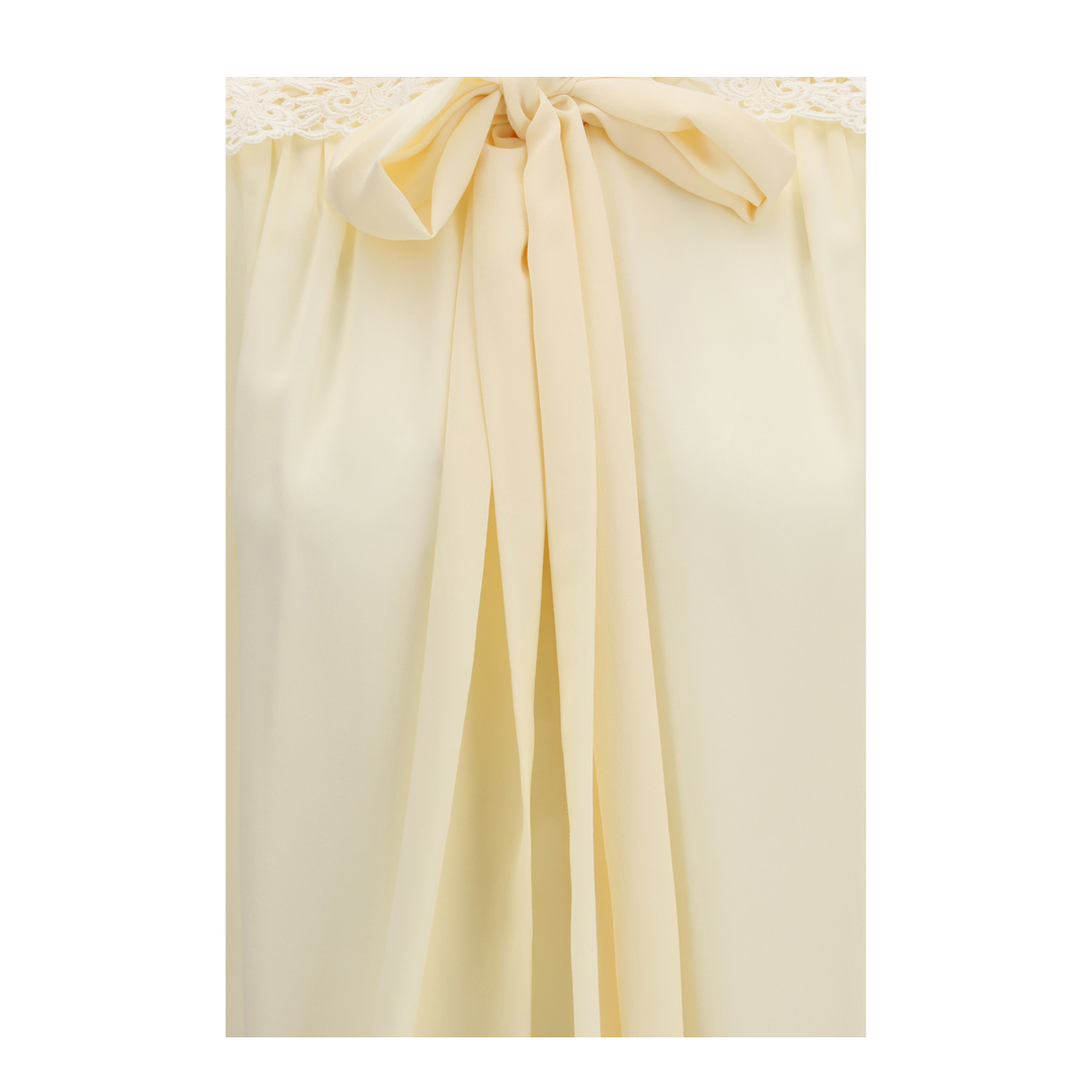 MAYFEYR - Chloè - Bow Blouse With Embroidered Shoulders - CH26AHT30005114