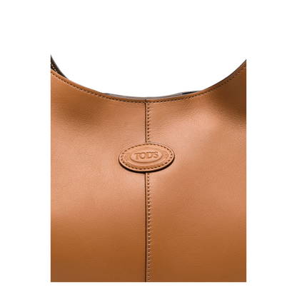 Leather Hobo Bag In Brown