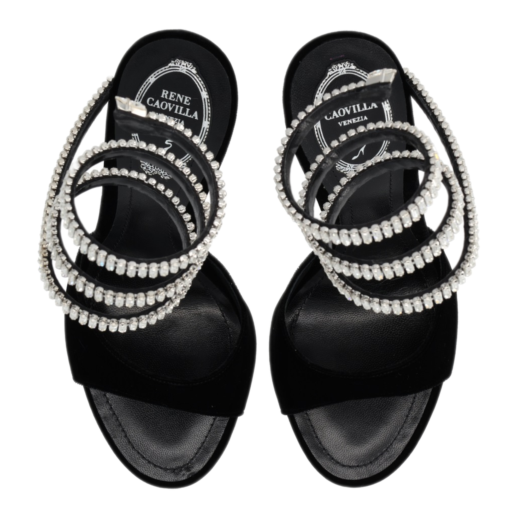 MAYFEYR - Rene Caovilla - Cleo Spark Velvet Heels - C12610105VL01V065