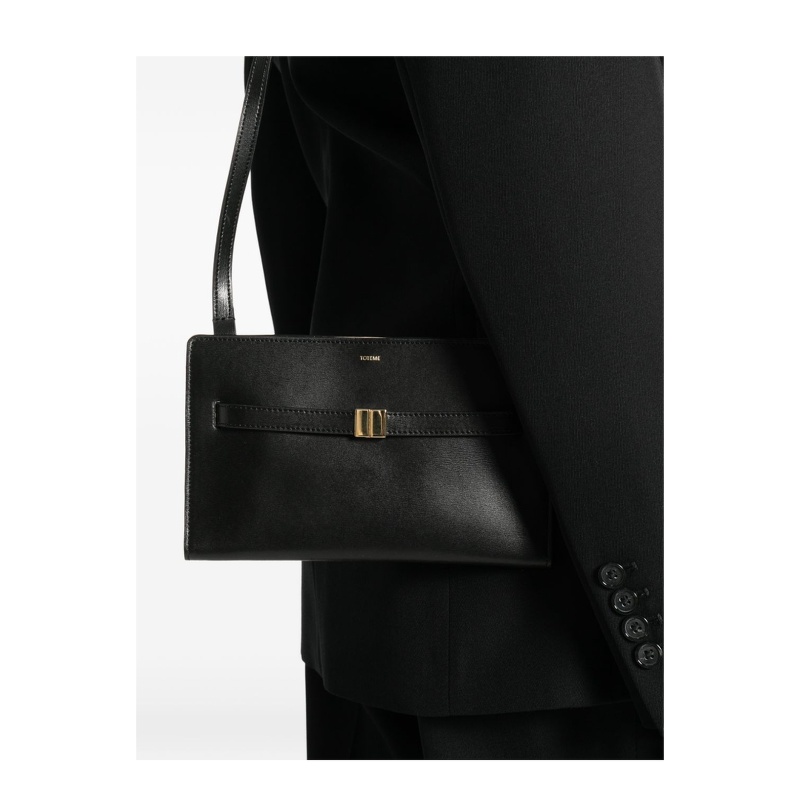 Belted Leather Crossbody Bag