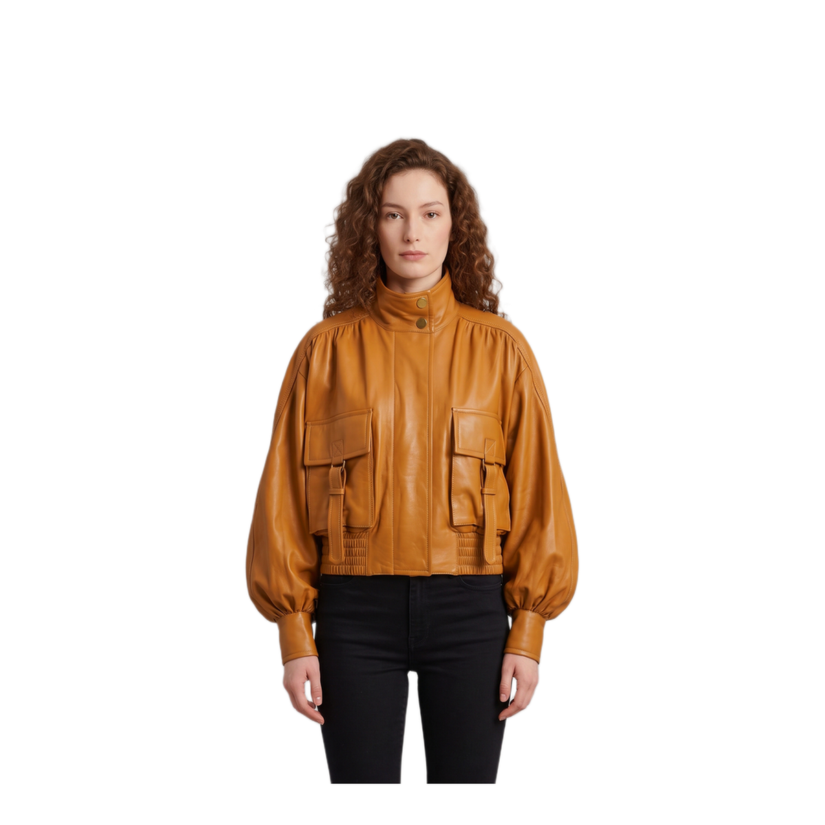 MAYFEYR - Zimmermann - Valiant Leather Biker Jacket - 0405JF261AMB