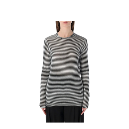 MAYFEYR - Tom Ford - Long-Sleeved Striped T-Shirt With Tonal Embroidered Logo - TSJ632JEX187