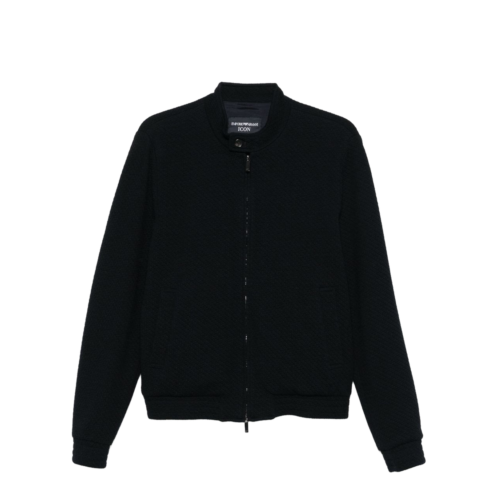 Icon Collection Regular Fit 3D Wool Blend Knit Jersey Blouson