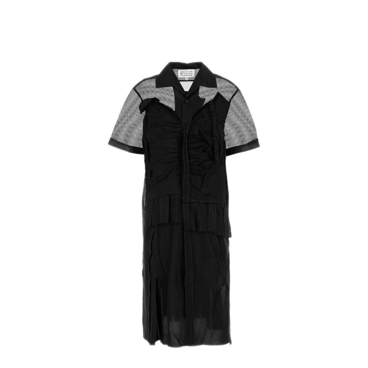 Black Mesh Design Dress