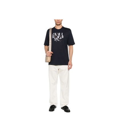 MAYFEYR - Fendi - Roma 1925 Print Cotton T-Shirt - FY0936AVOHF0PTH