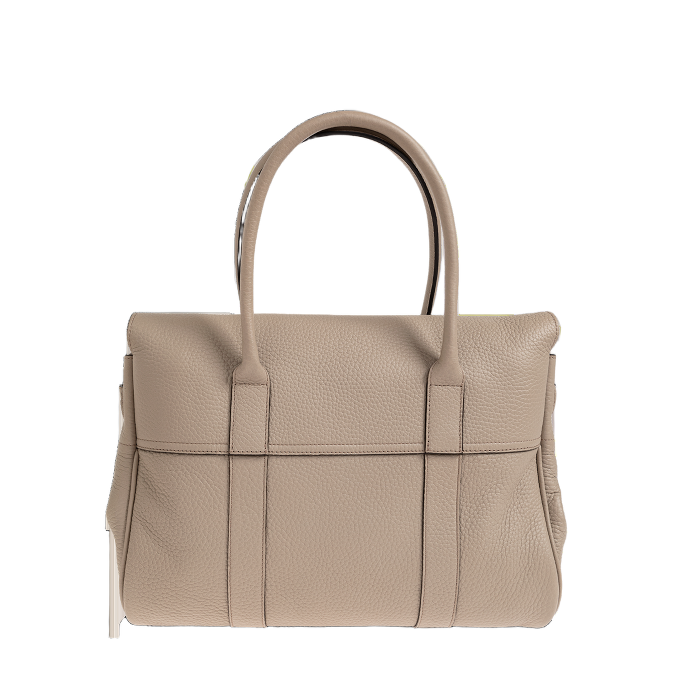 Bayswater Heavy Grain Leather Handbag - Cashmere Taupe