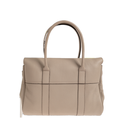 Bayswater Heavy Grain Leather Handbag - Cashmere Taupe