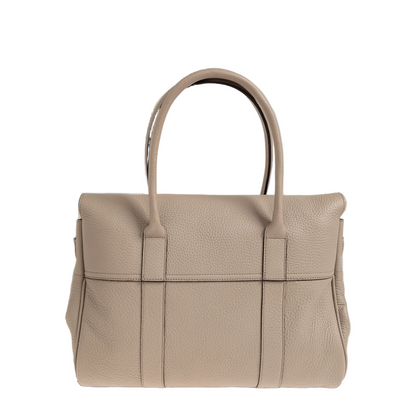 Bayswater Heavy Grain Leather Handbag - Cashmere Taupe