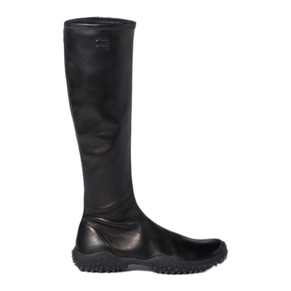 Black Nappa Leather Boots