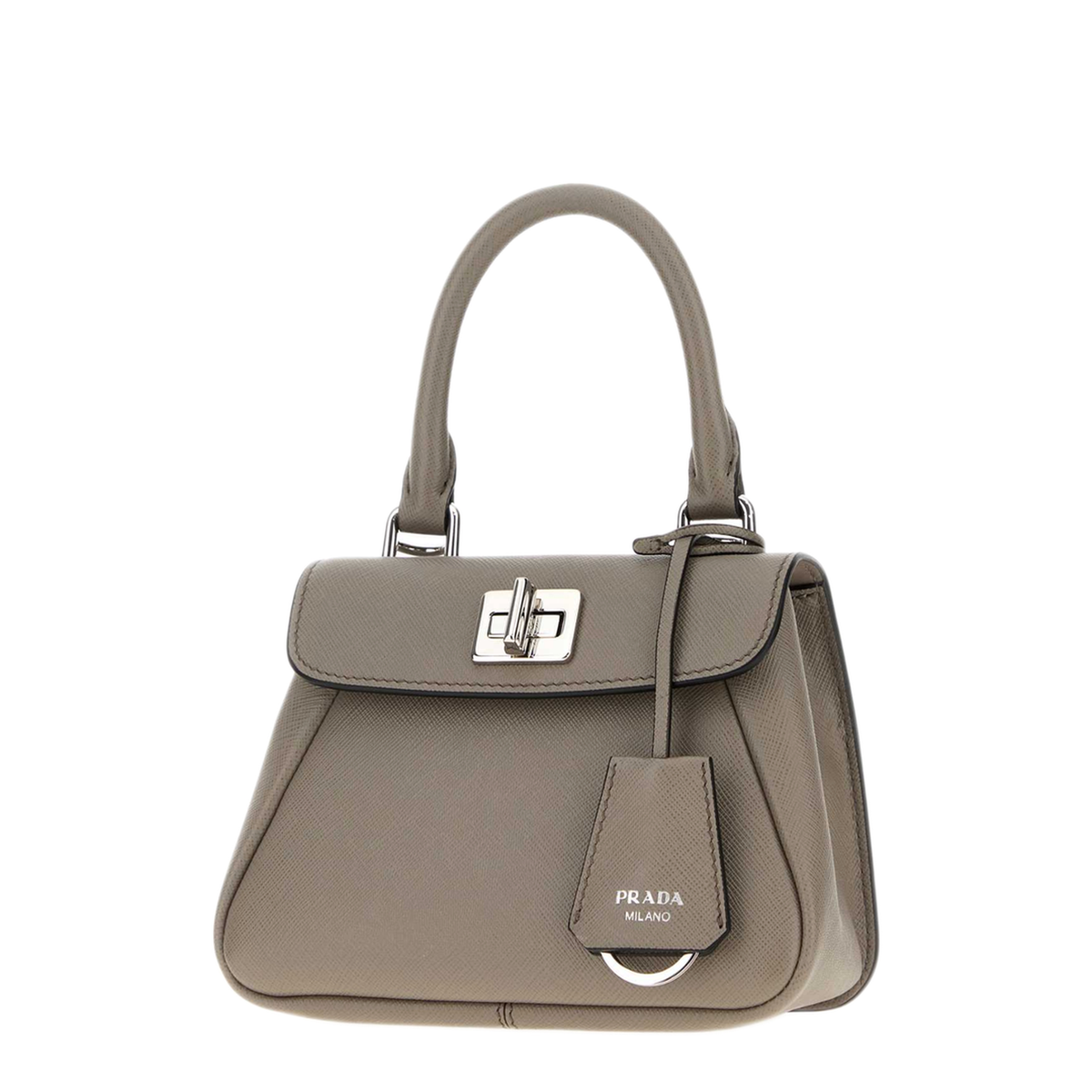 MAYFEYR - Prada - Grey Leather Mini Handbag - 1BN0352ZVDF03AN