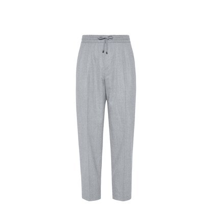 Front Pleat Pants - Grey