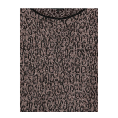 Brown Leopard Print Sweater