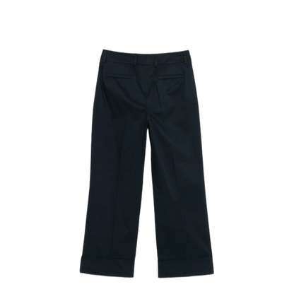 MAYFEYR - INCOTEX - Arlys Wide Leg Cuffed Cotton Trousers - 173846D6594825