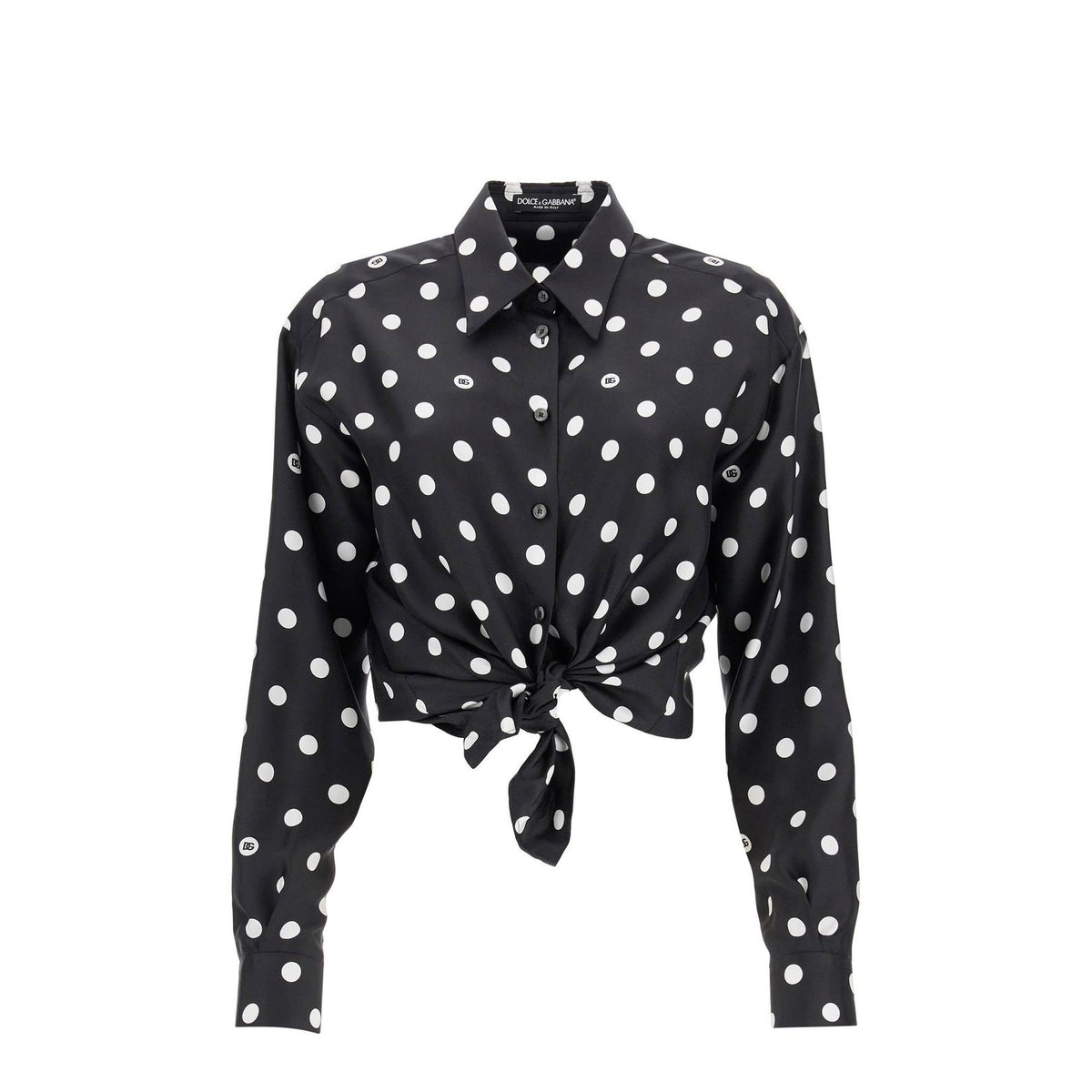 Dolce & Gabbana silk polka dot print blouse