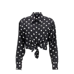 Dolce & Gabbana silk polka dot print blouse