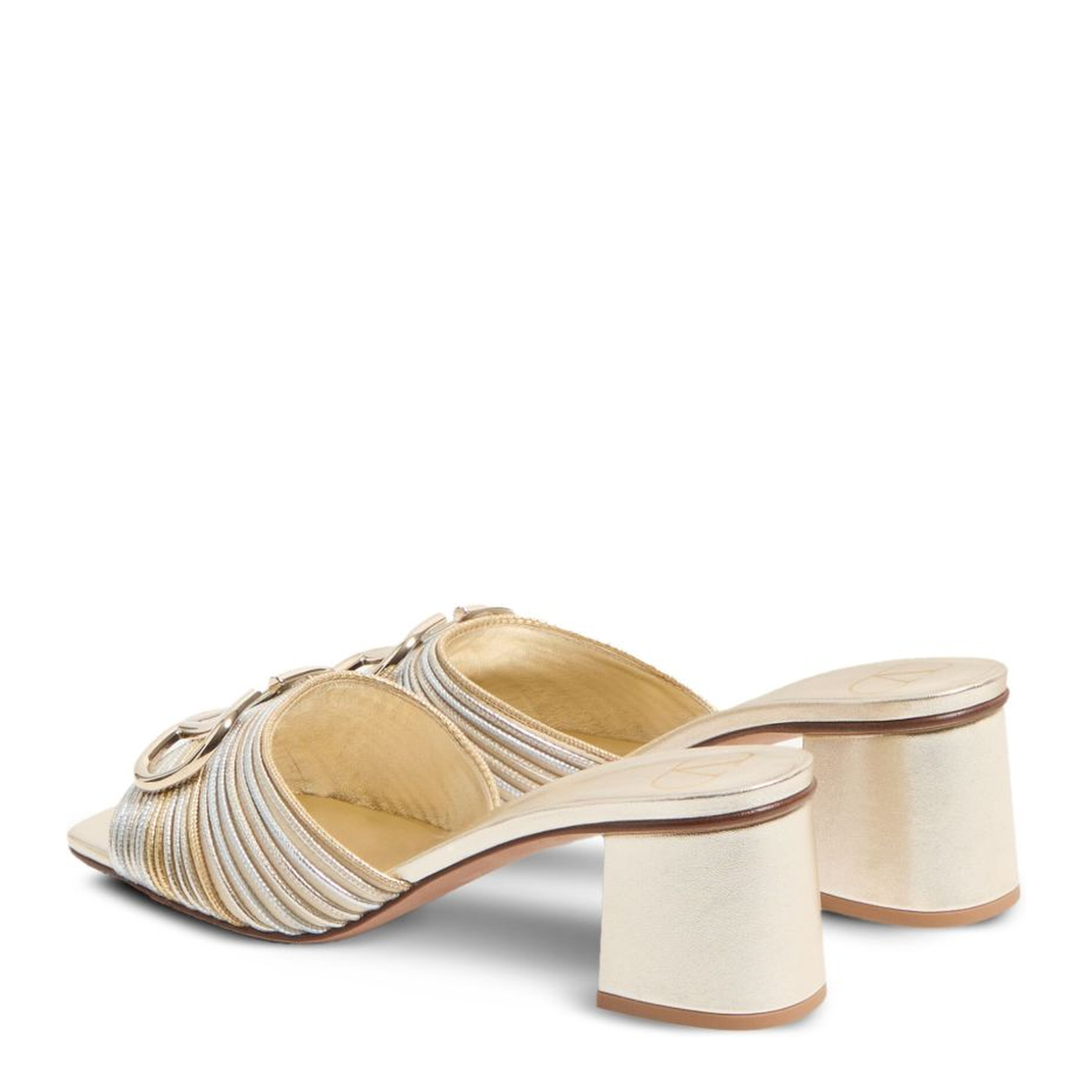 VLogo Signature Leather Mules