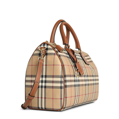 MAYFEYR - Burberry - Medium Bag In Briar Brown Cotton Blend - 8119049