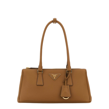 Camel Leather Shoulder Bag