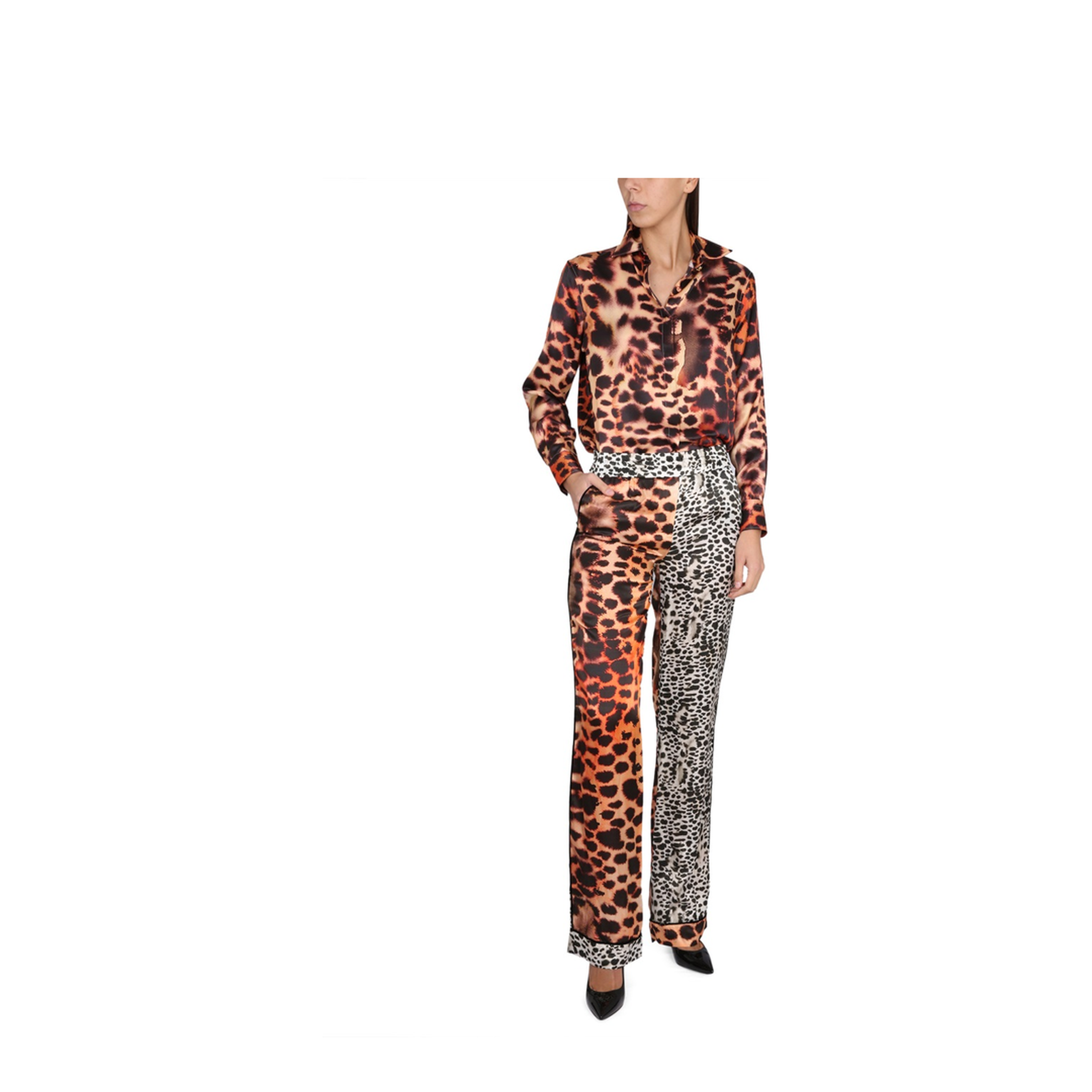 MAYFEYR - ROBERTO CAVALLI - Moray Eel Print Pants - QKT210SZF4905558