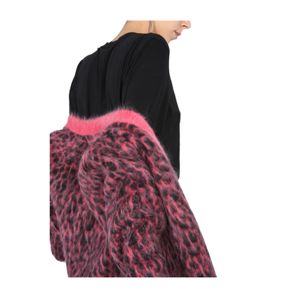 Leopard Jacquard Cardigan