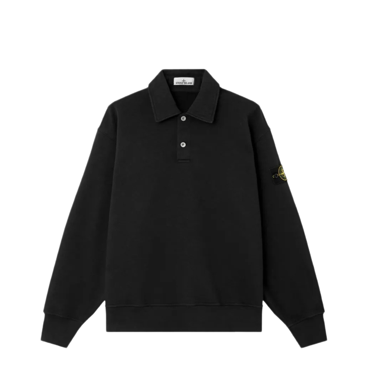 Black Cotton Polo Shirt