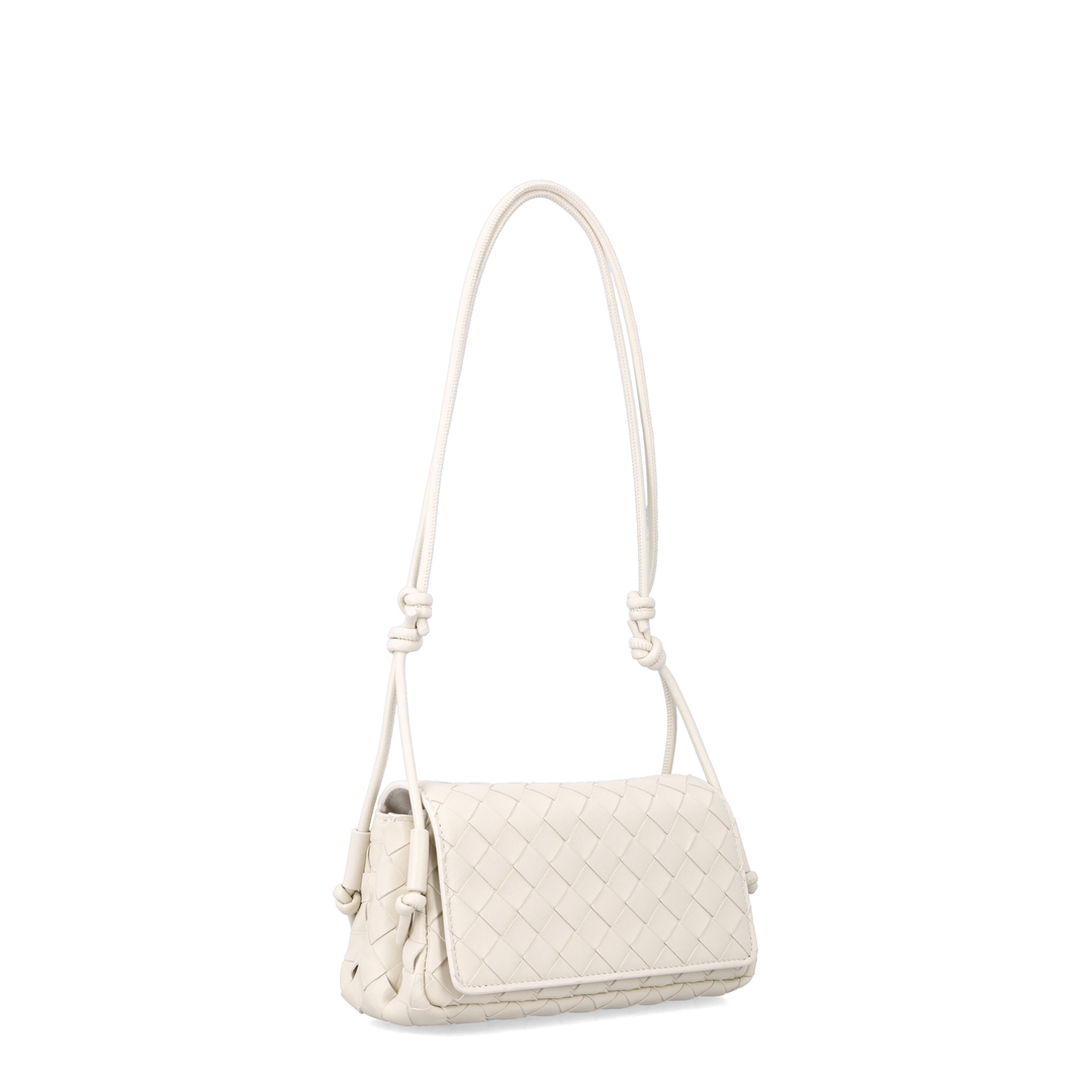 Notturno Intrecciato Nappa Crossbody - Sea Salt
