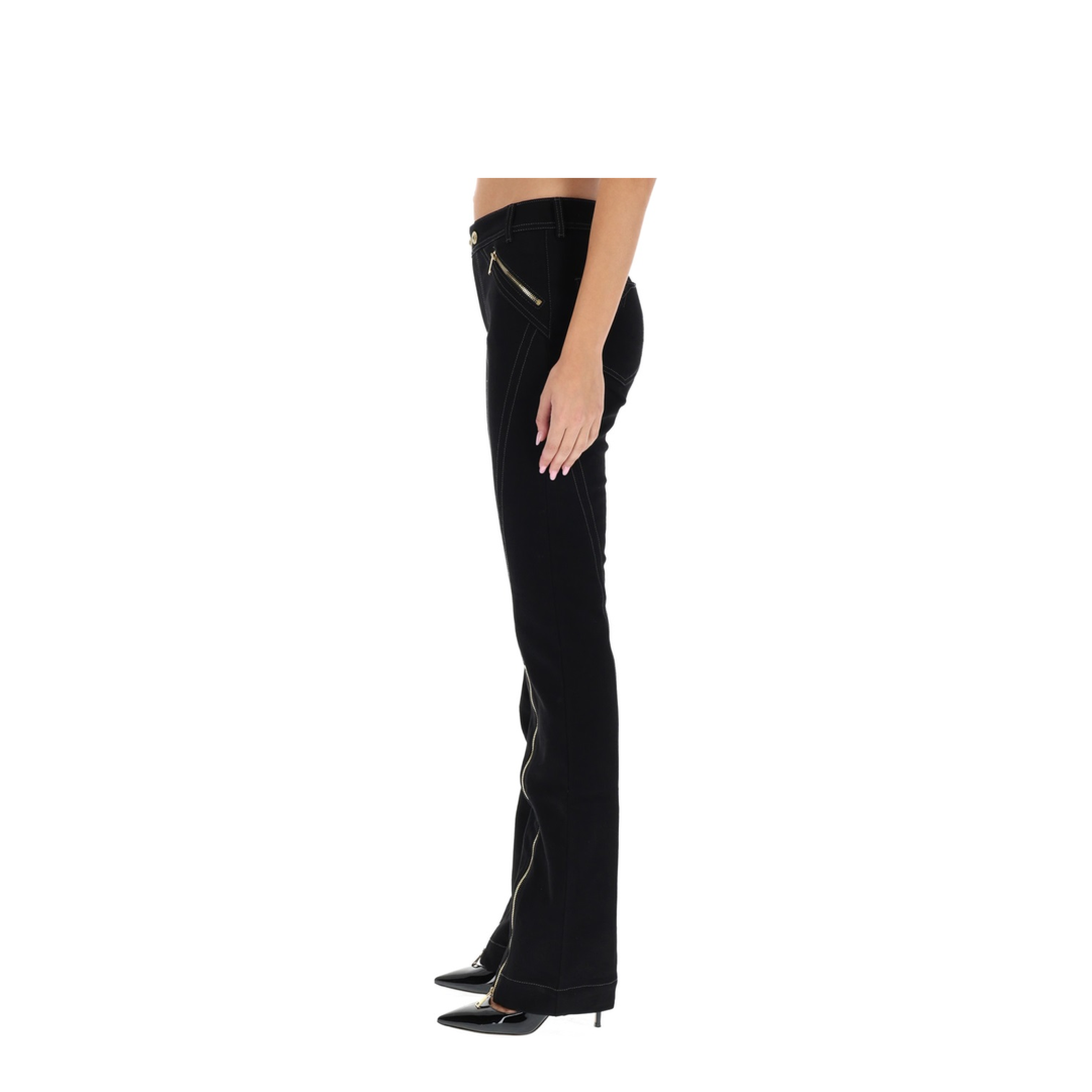 MAYFEYR - VERSACE JEANS COUTURE - Pants With Zipper Detail - 79HAB56MDT037909