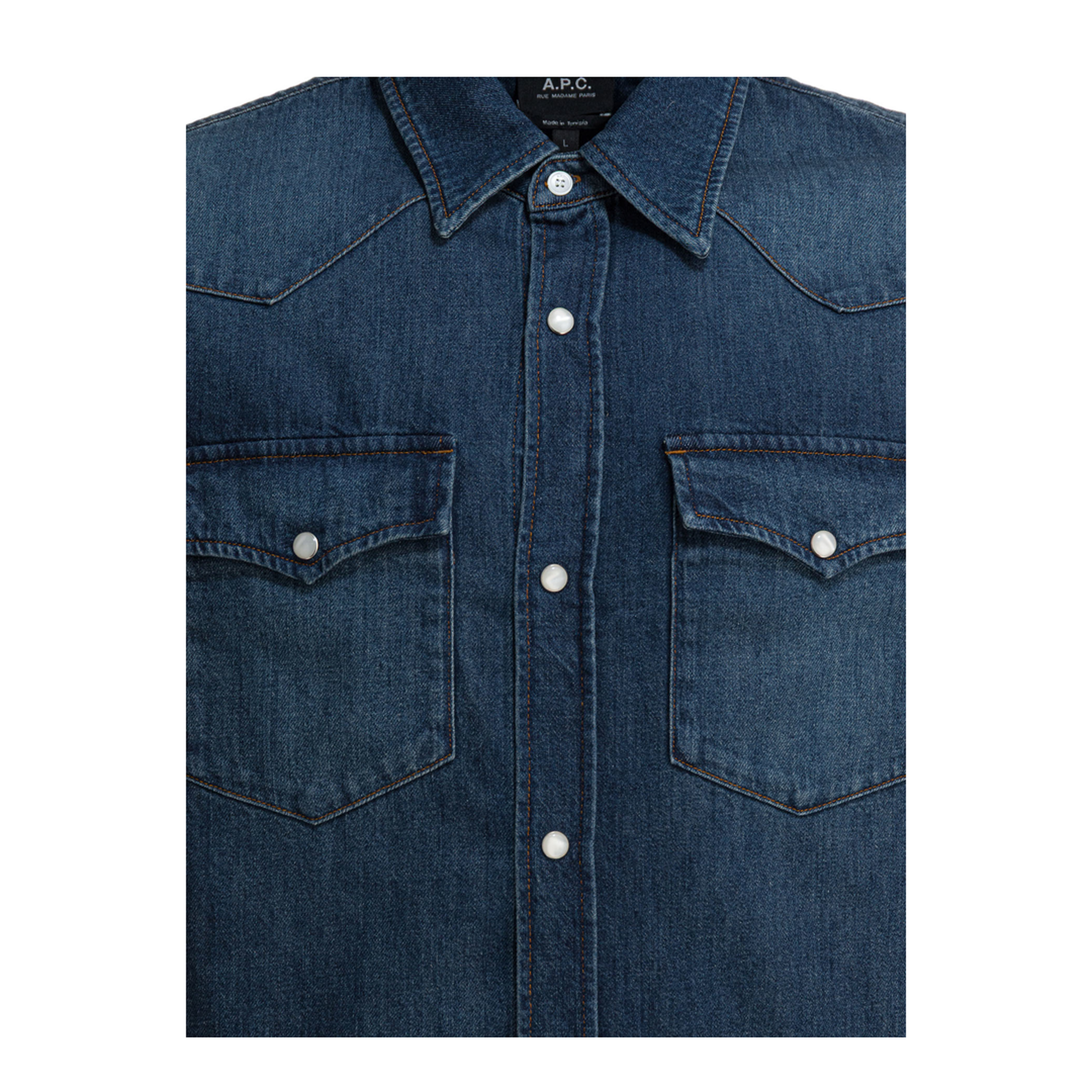 MAYFEYR - A.P.C. - Western Denim Shirt - COHMEH12632IAL