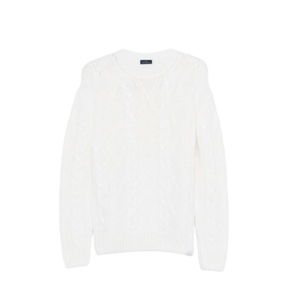 MAYFEYR - PAUL & SHARK - Cable Knit Crewneck Wool Sweater - 15311085010