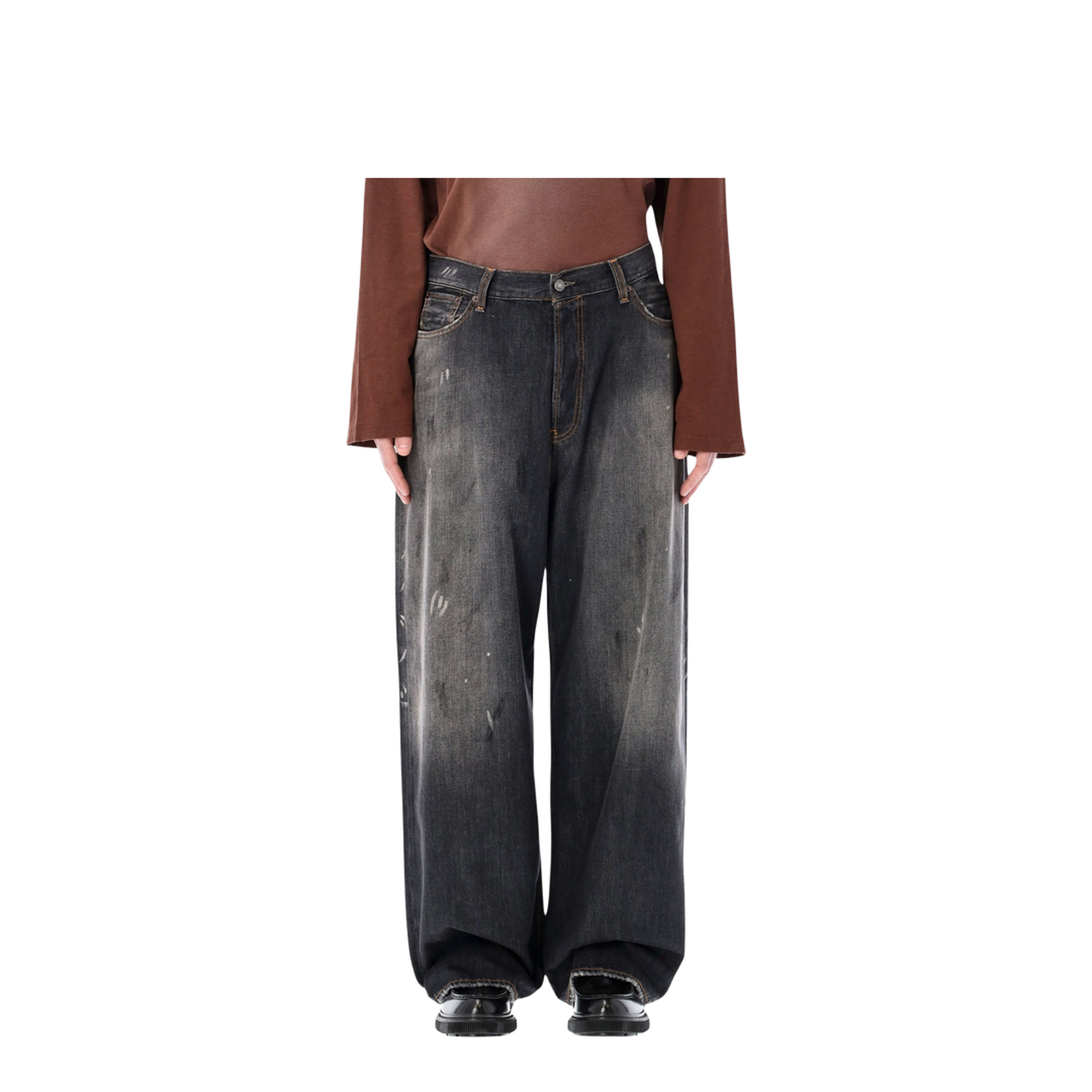 Denim Cotton Jeans - Black