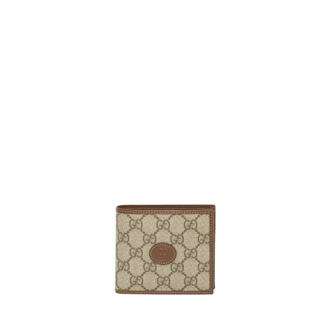 Gg Logo Interlocking Half Wallet Brown 673000 92Tcg 8563