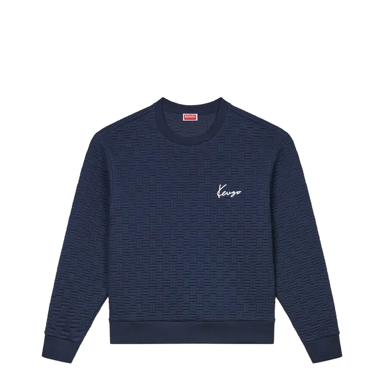 Embroidered Logo Long Sleeve Sweater