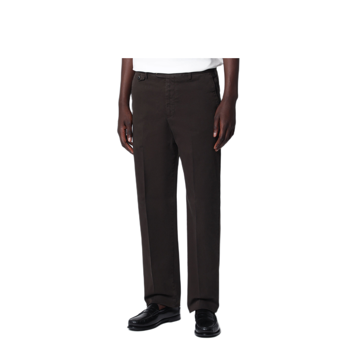 MAYFEYR - PT Torino - Dark Brown Cotton Trousers - COATLMZ00CL1NK31Y191