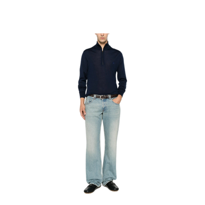 MAYFEYR - Etro - Fuji Knitted Quarter Zip Jumper - MRKF0120AU12Q