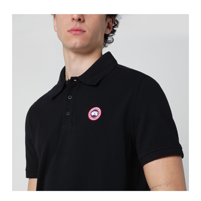 MAYFEYR - Canada Goose - Black Polo Shirt With Logo Patch - 1600MCO9061