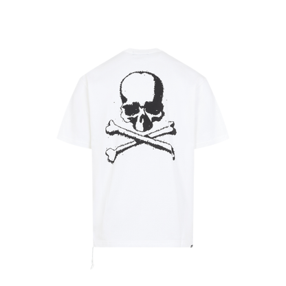 MAYFEYR - MASTERMIND WORLD - Noise Logo Ss Tee - MW26SE2TS045017WHITE