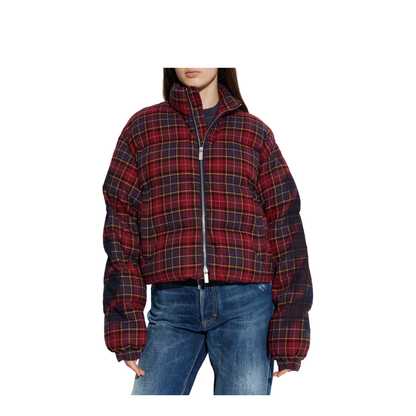 Check Flan Arrow Spray' Down Jacket
