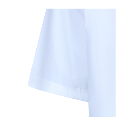White Poplin Oversize Shirt