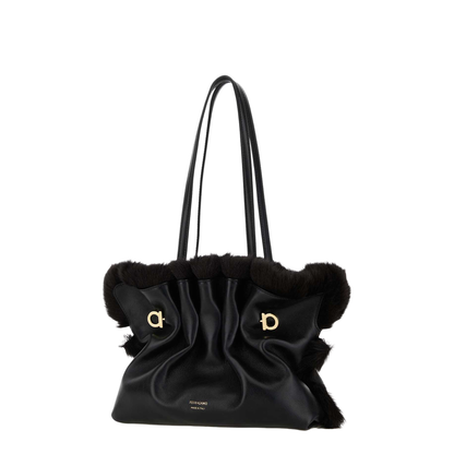 Black Leather Shoulder Bag