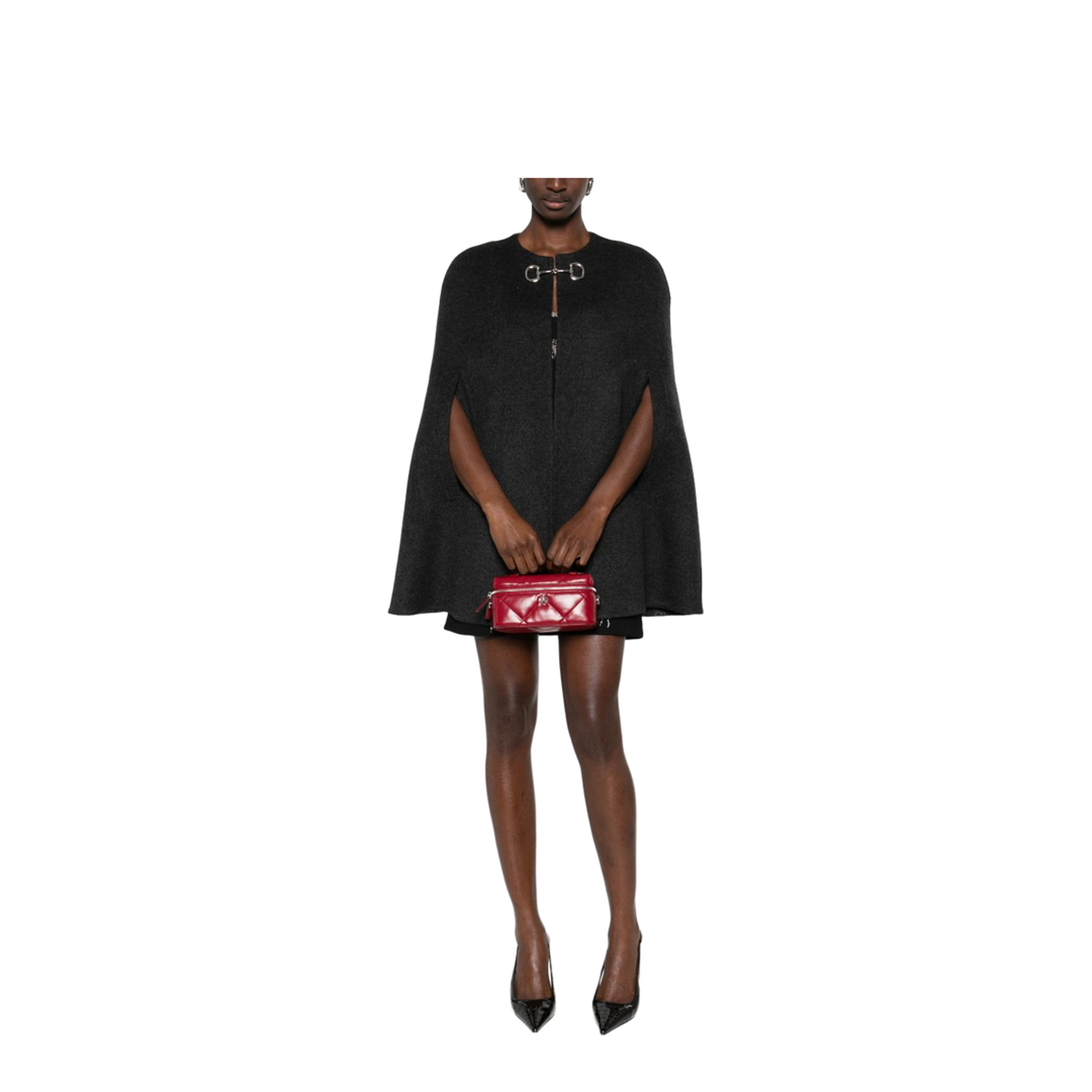 Wool and Silk Cape with Clamp