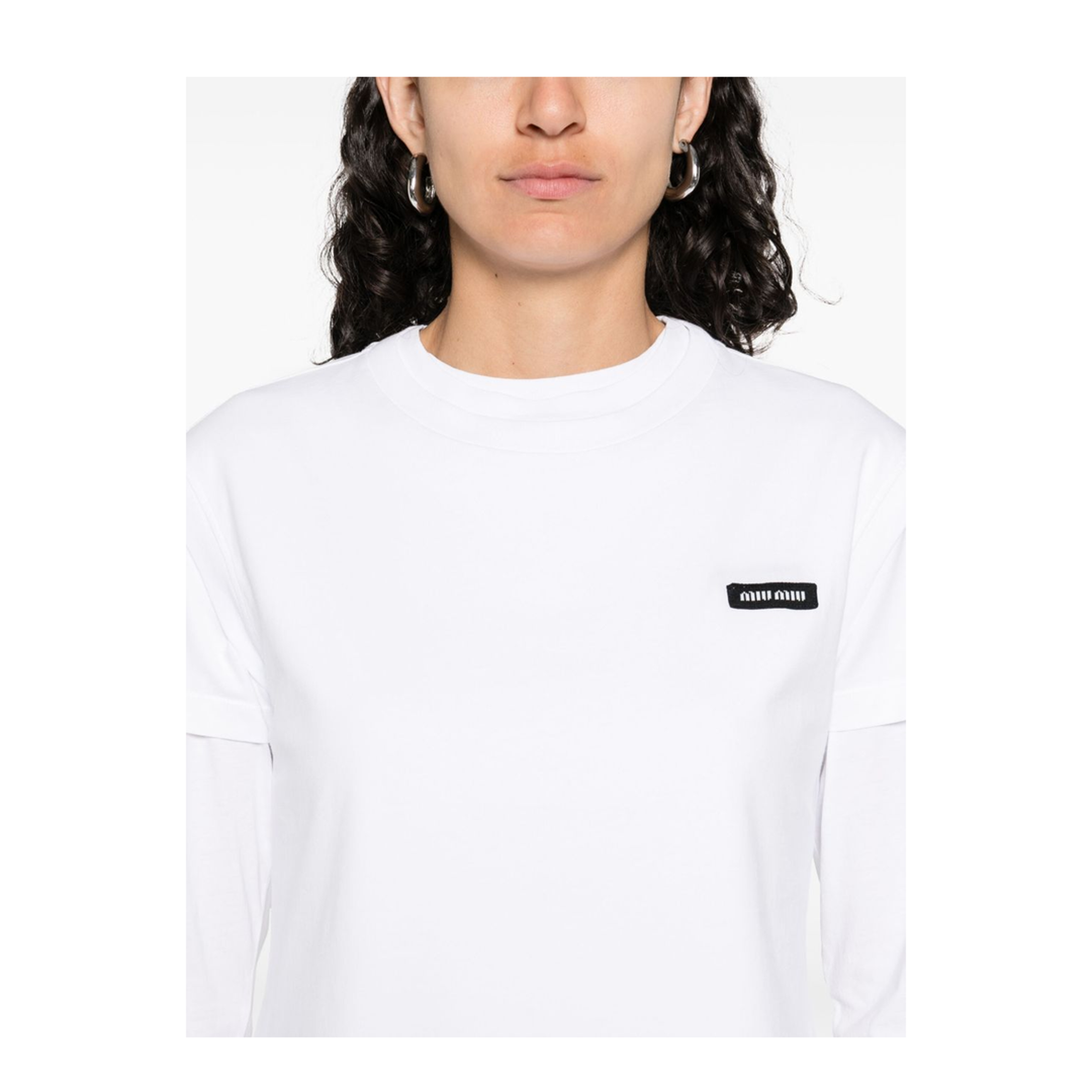MAYFEYR - Miu Miu - T-Shirts And Polos White - MJE1517UZF0UP4