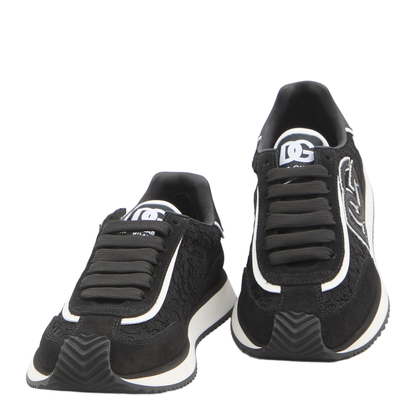 Cushion Sneakers in Calfskin and Fabric