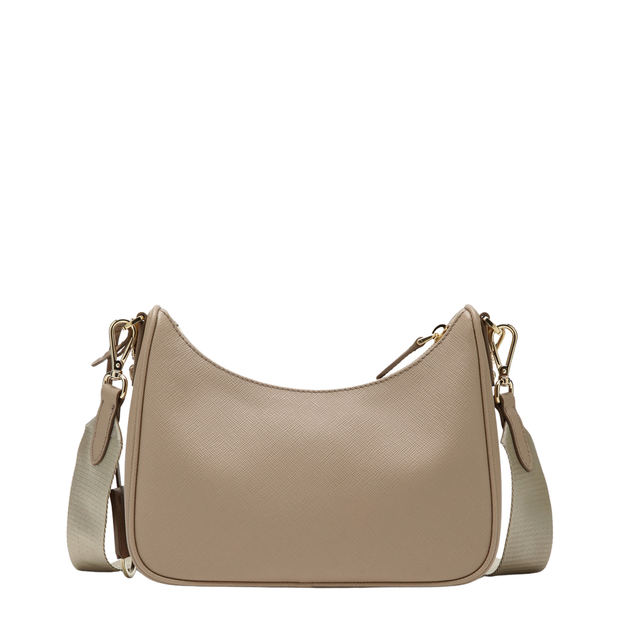 Re-Edition 2005 Medium Saffiano Leather Shoulder Bag - Cameo Beige