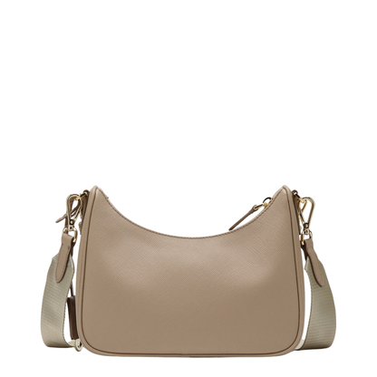 Re-Edition 2005 Medium Saffiano Leather Shoulder Bag - Cameo Beige