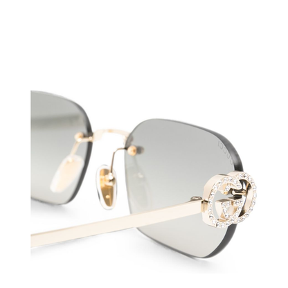 MAYFEYR - Gucci - Gold Rectangle Frame Sunglasses - A000Q4I33318013